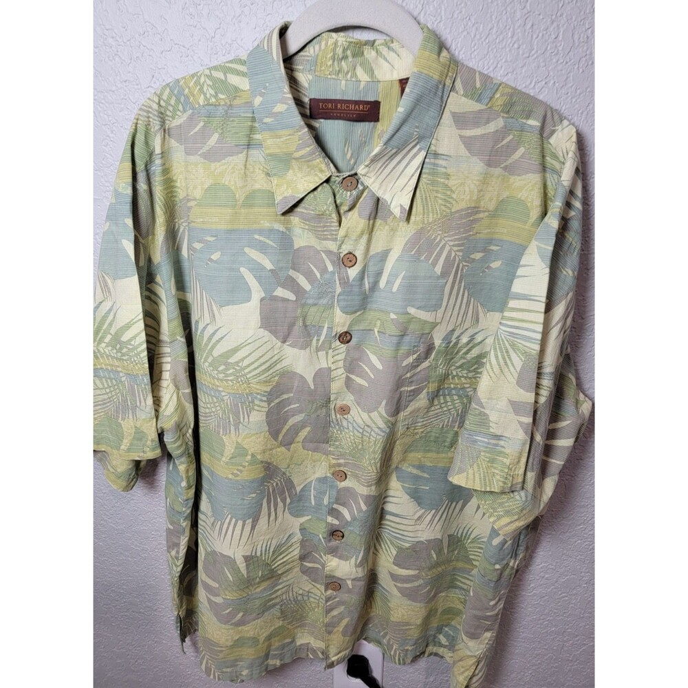 Vintage Tori Richard Honolulu Hawaiian Shirt Mens Large Made‎ In Hawaii Tropical